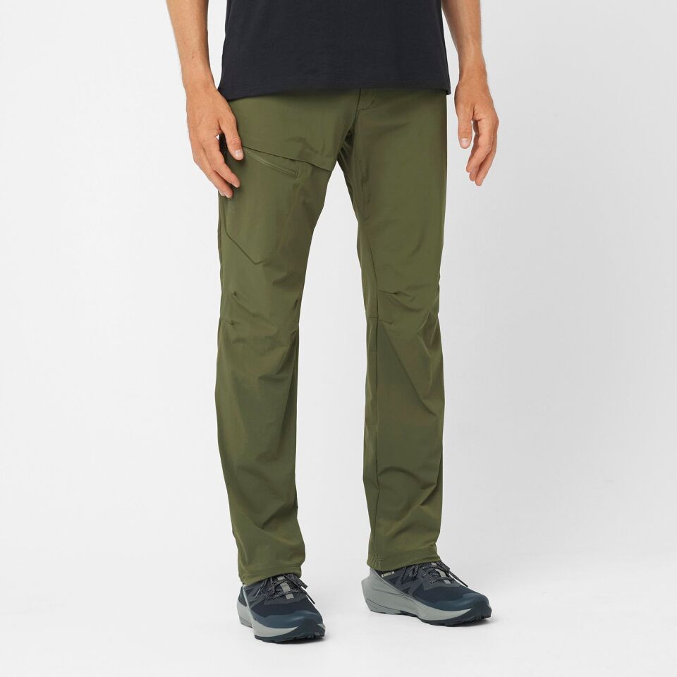 Salomon Wayfarer Erkek Outdoor Pantolon Koyu Yeşil