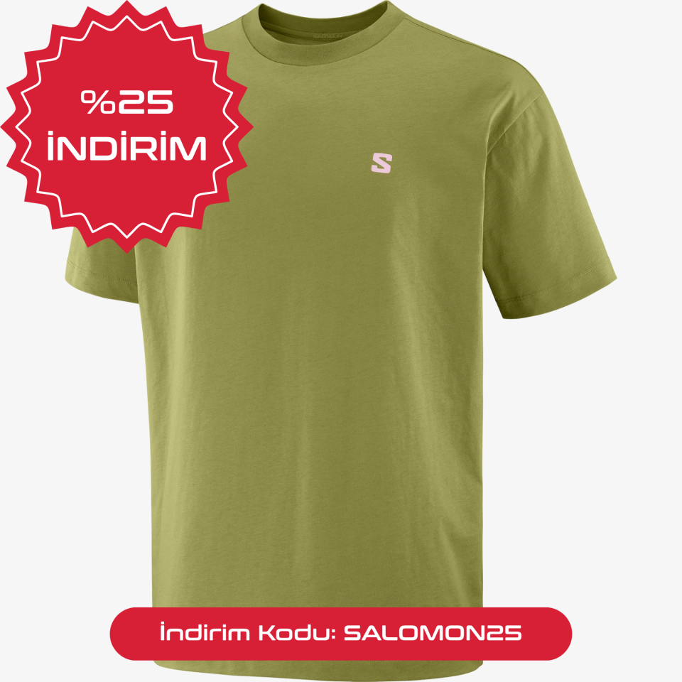 Salomon Outdoor Erkek T-Shirt Yeşil