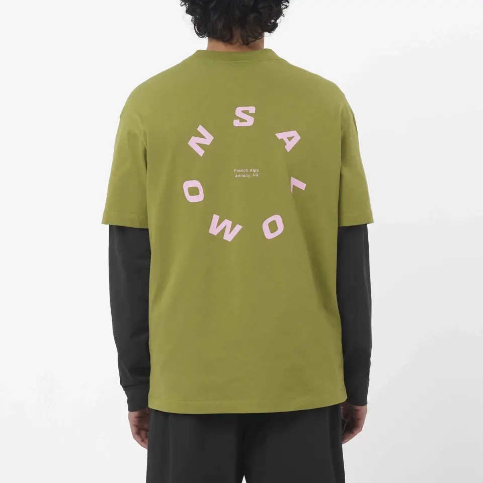 Salomon Outdoor Erkek T-Shirt Yeşil