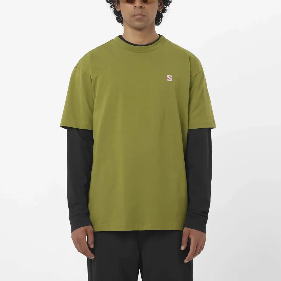 Salomon Outdoor Erkek T-Shirt Yeşil