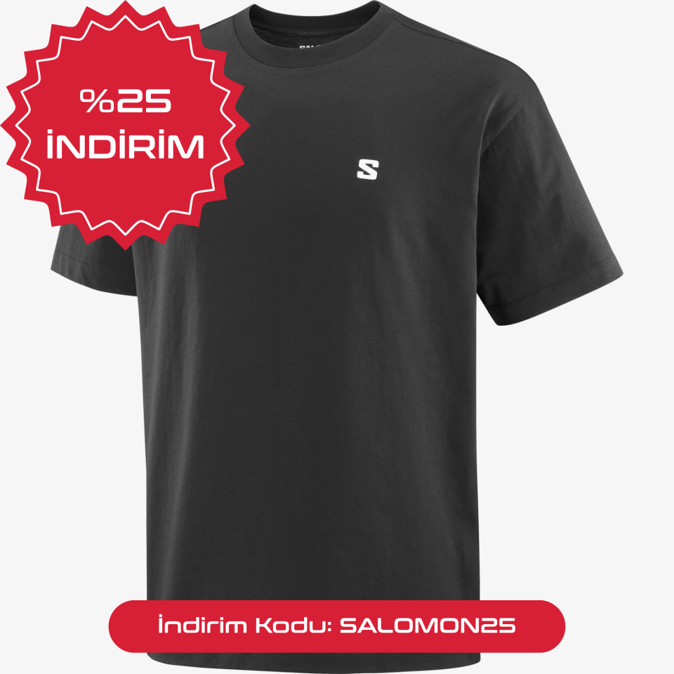 Salomon Outdoor Erkek T-shirt Siyah
