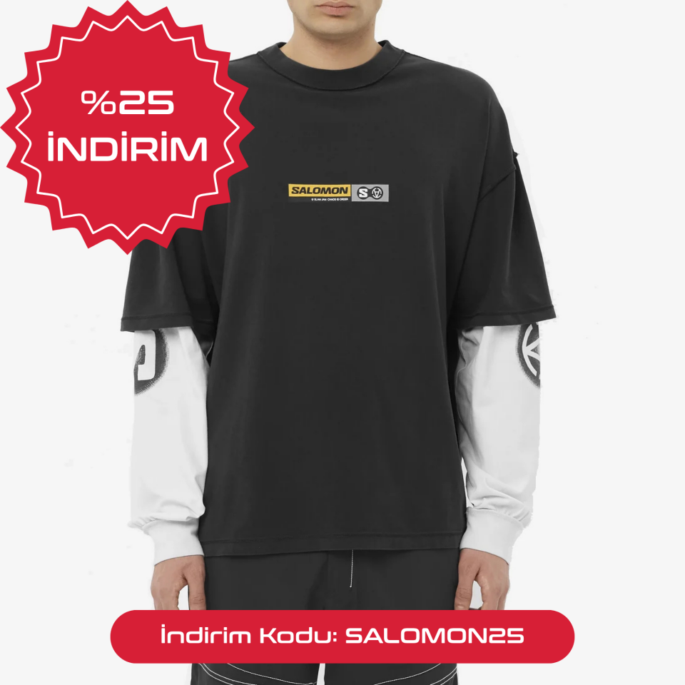 Salomon Slam Jam Unisex Outdoor Sweatshirt Siyah