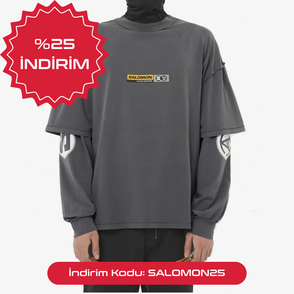 Salomon Slam Jam Unisex Outdoor Sweatshirt Antrasit