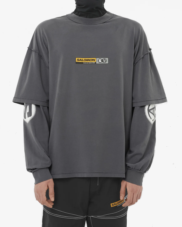 Salomon Slam Jam Unisex Outdoor Sweatshirt Antrasit