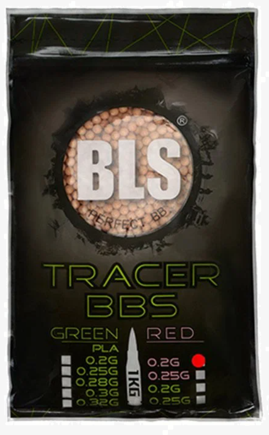 BLS Perfect 0.20g Tracer Red 5000adet Kırmızı Airsoft BB 1KG