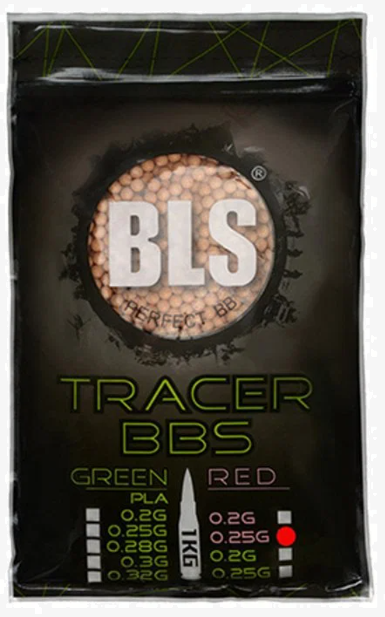 BLS Perfect 0.25g Tracer Red 4000adet Kırmızı Airsoft BB 1KG