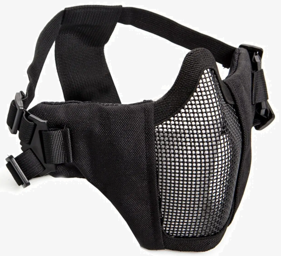 ASG Metal Mesh Mask Koruma Maskesi Siyah