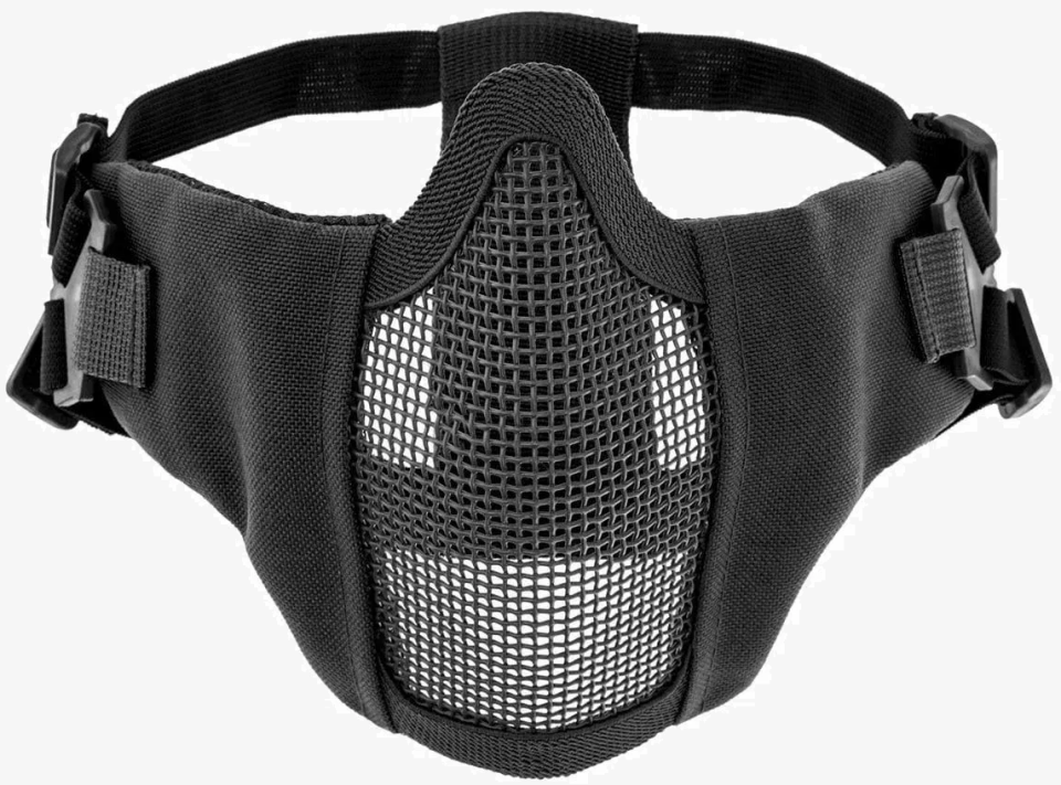 ASG Metal Mesh Mask Koruma Maskesi Siyah
