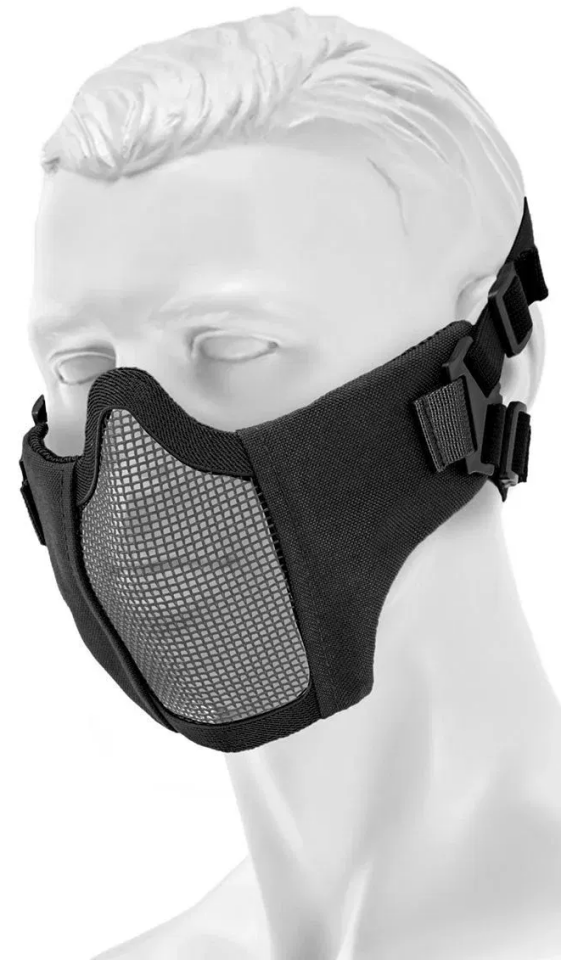 ASG Metal Mesh Mask Koruma Maskesi Siyah