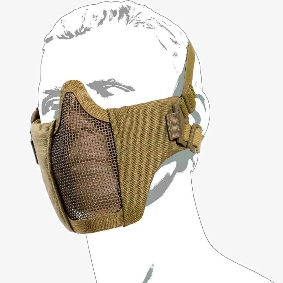 ASG Metal Mesh Mask Koruma Maskesi Tan Rengi
