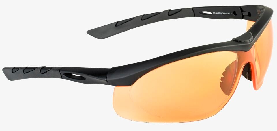 Swiss Eye Lancer Rubber Black Turuncu Balistik Gözlük