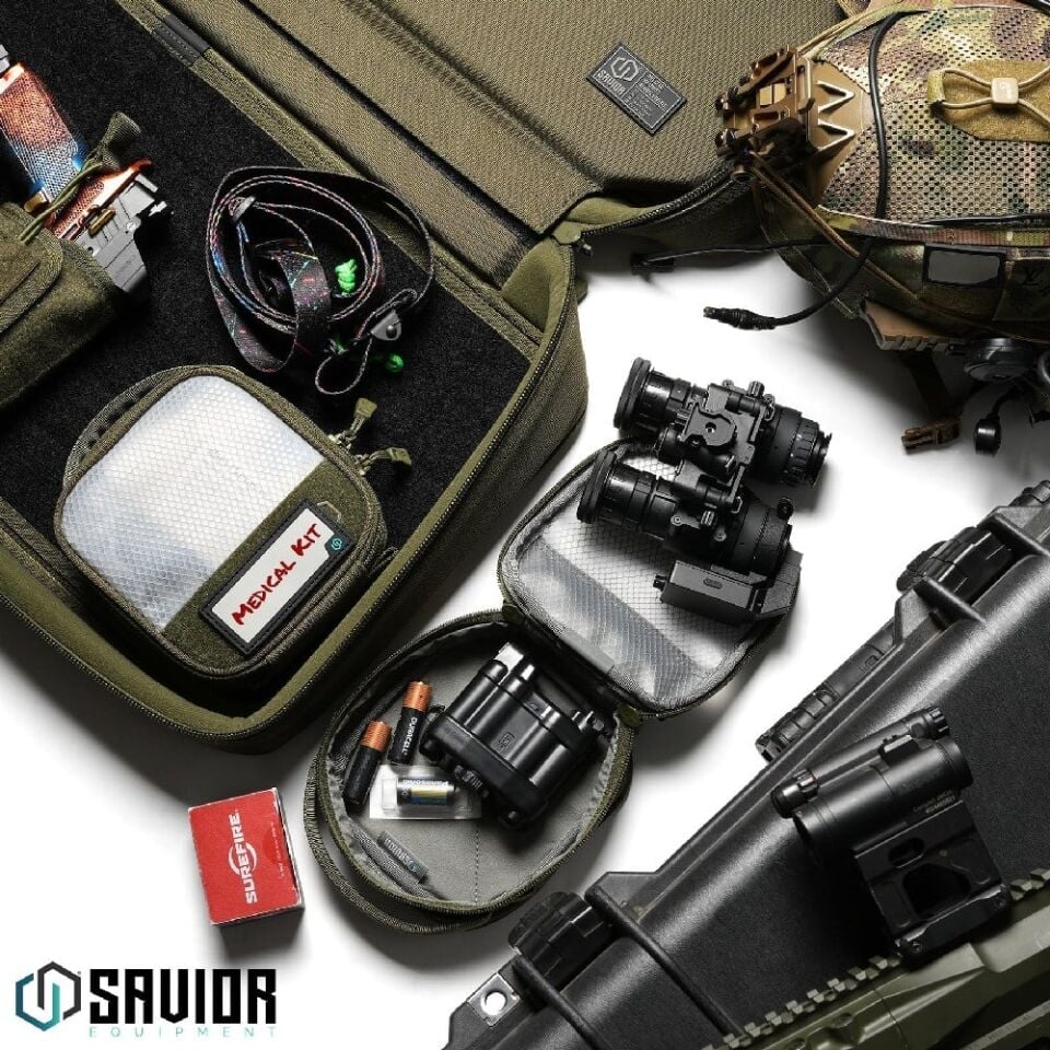 Savior Equipment Aksesuar Çantası 2'li Paket Yeşil