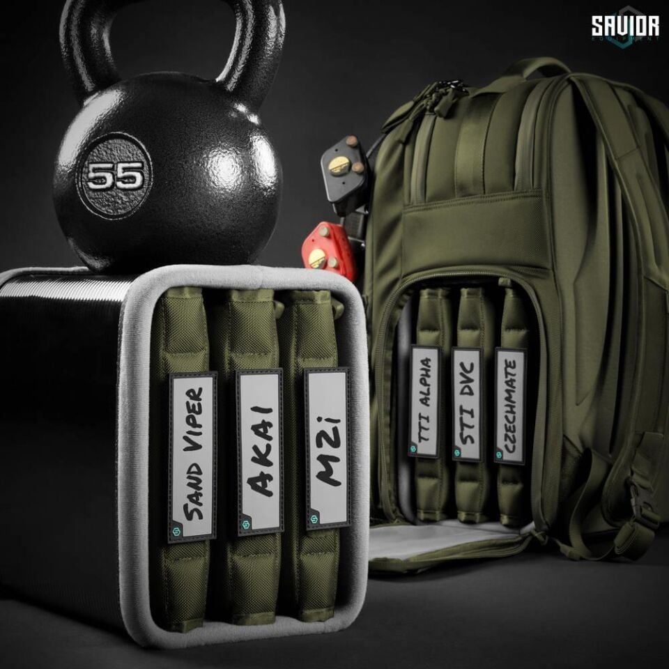 Savior Equipment 3'lü Tabanca Kılıfı Mat Siyah (PRO S.E.M.A Tabanca Sırt Çantası ile Uyumlu)