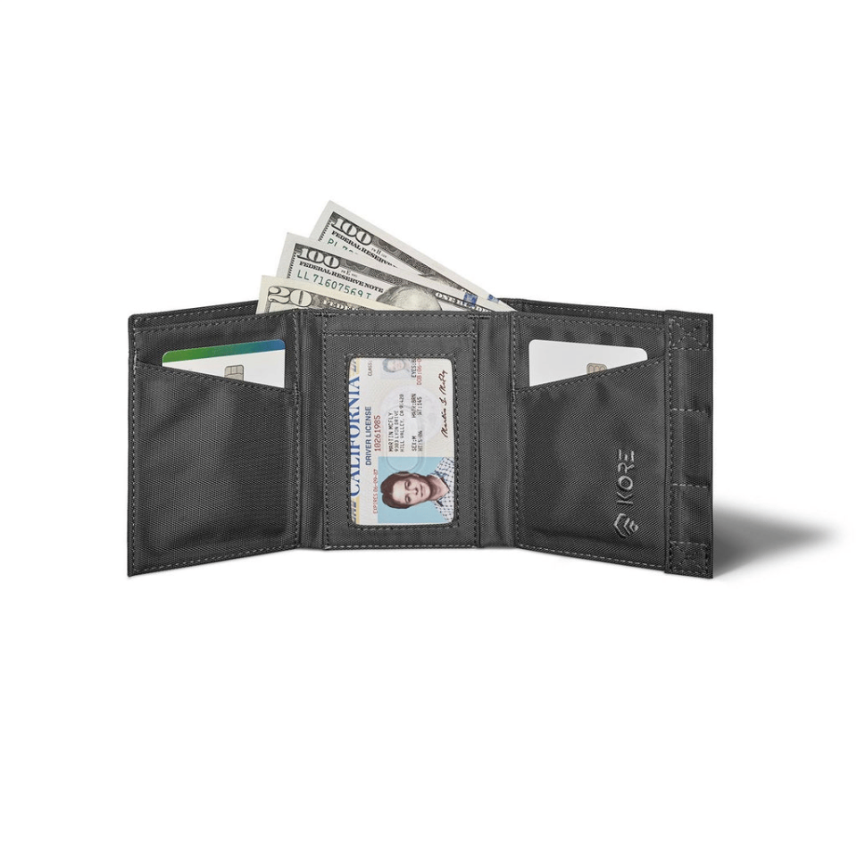Kore Essentials Trifold Taktik Cüzdan Siyah
