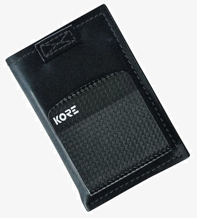 Kore Essentials Deri Slim Cüzdan + Karbon Fiber Para Klipsi