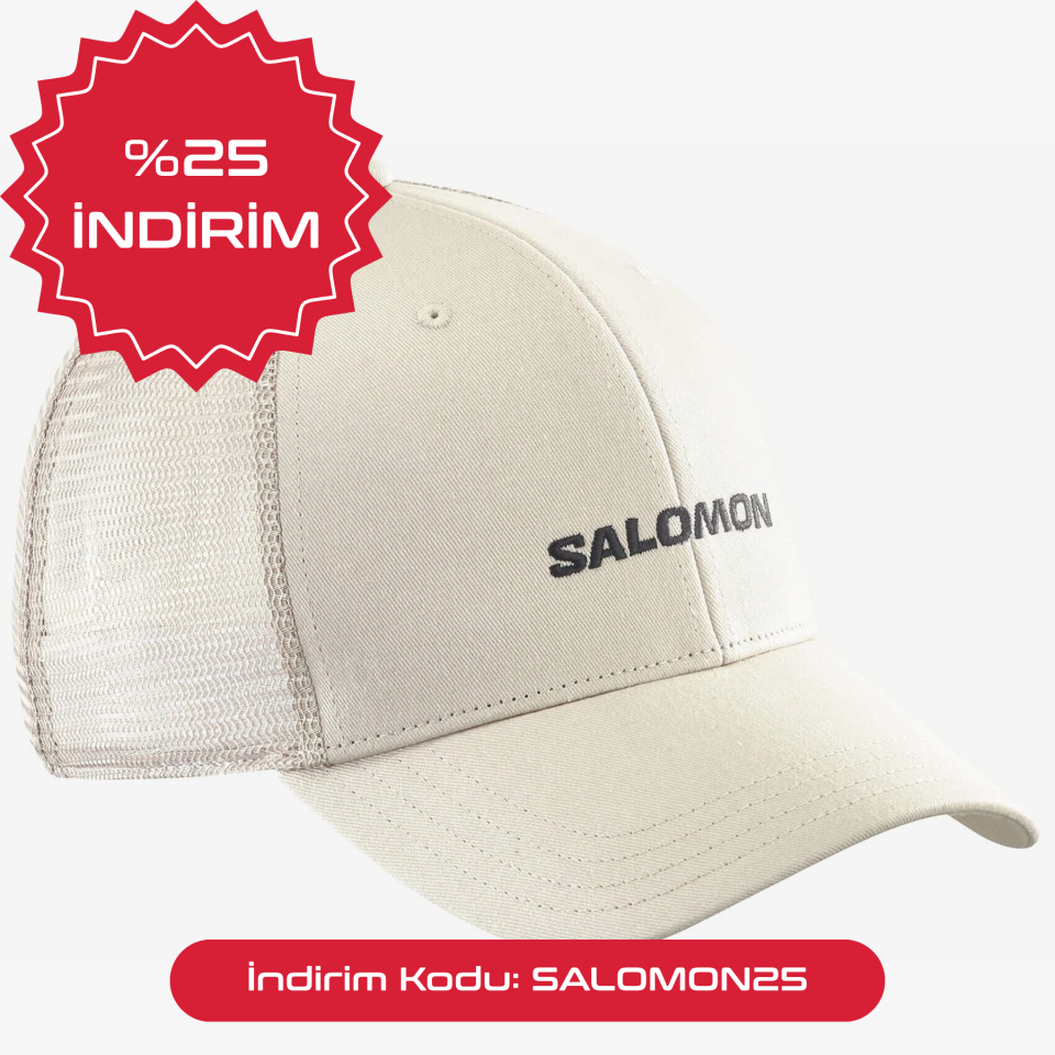 Salomon Cap Trucker U Şapka Krem Rengi