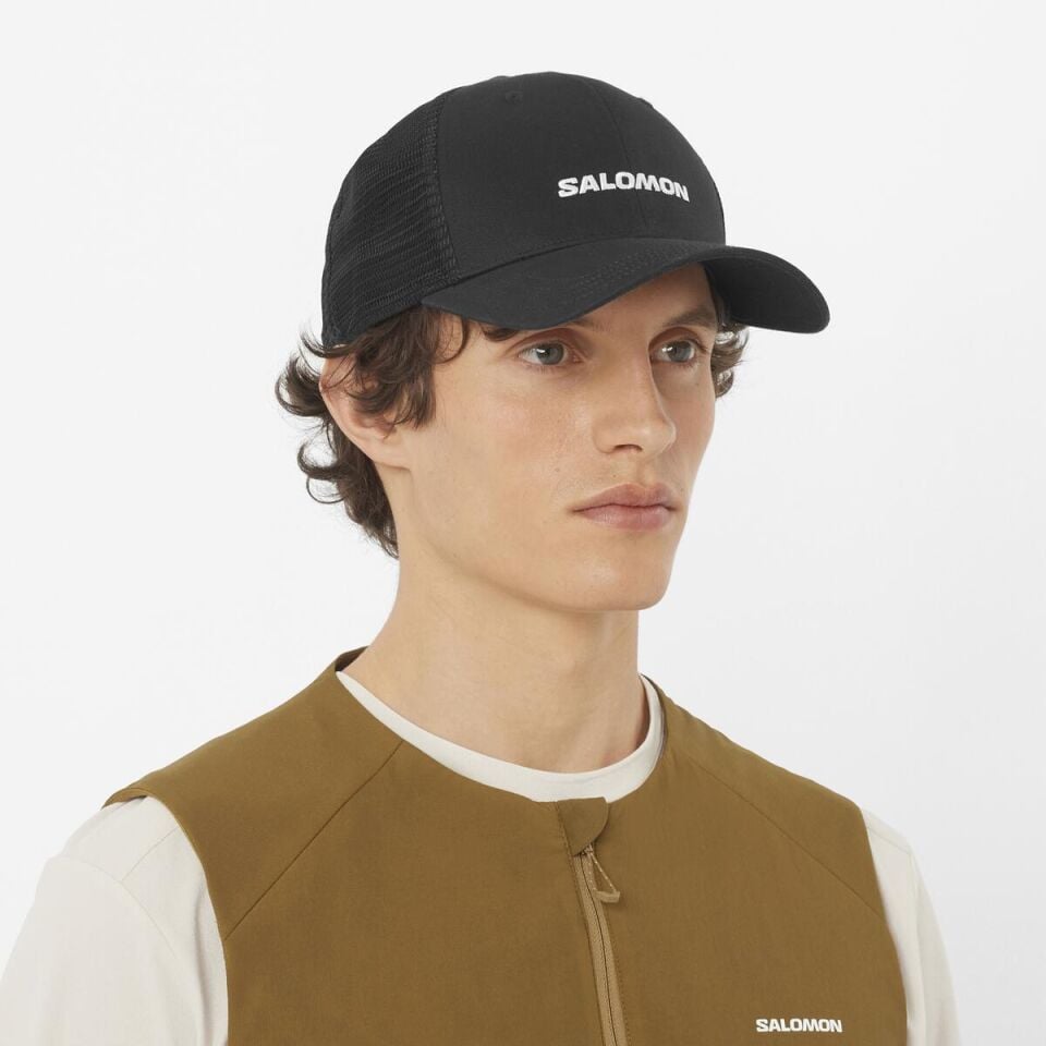 Salomon Trucker Cap Logo Siyah Outdoor Şapka