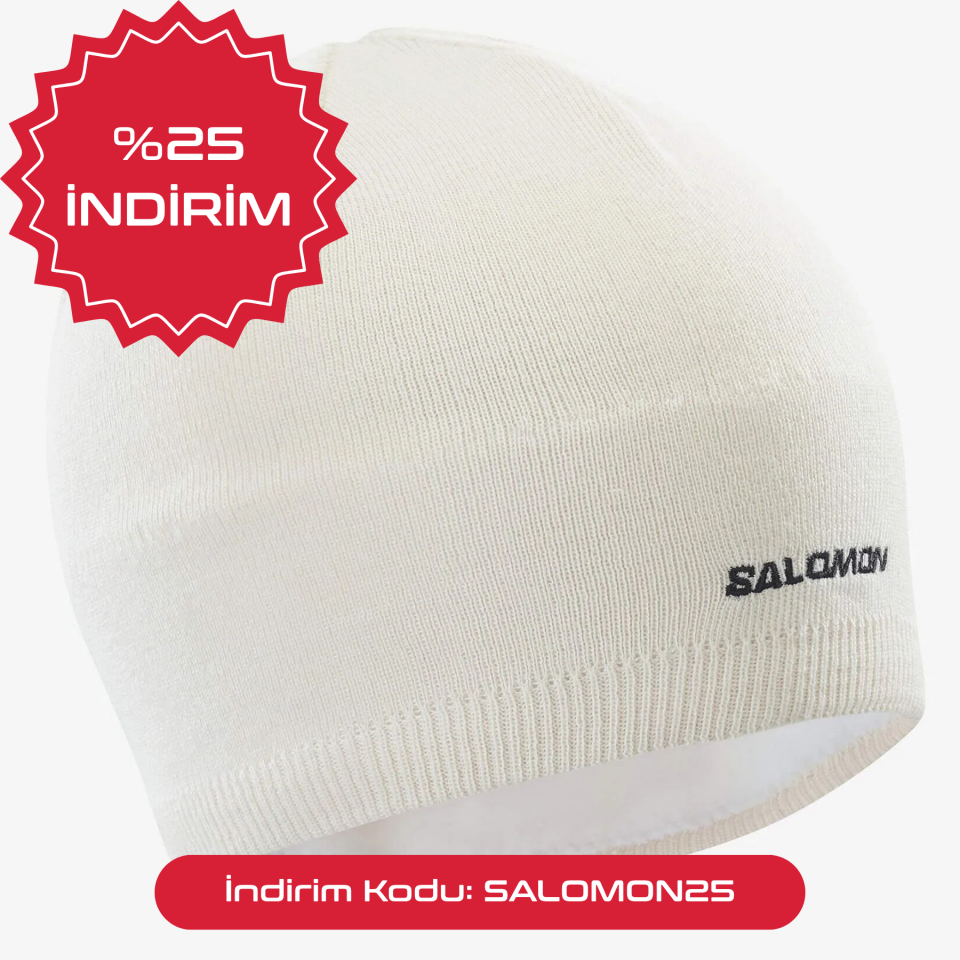 Salomon Beanie Bere Krem Rengi