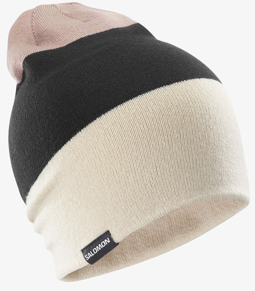 Salomon Flatspin Reversible Beanie Bere Krem-Siyah