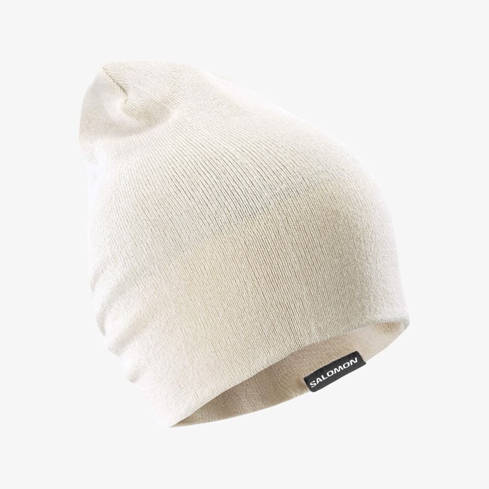 Salomon Flatspin Reversible Beanie Bere Krem-Siyah