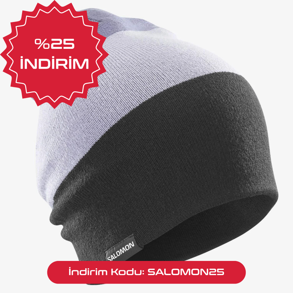 Salomon Flatspin Reversible Beanie Bere Mavi-Siyah