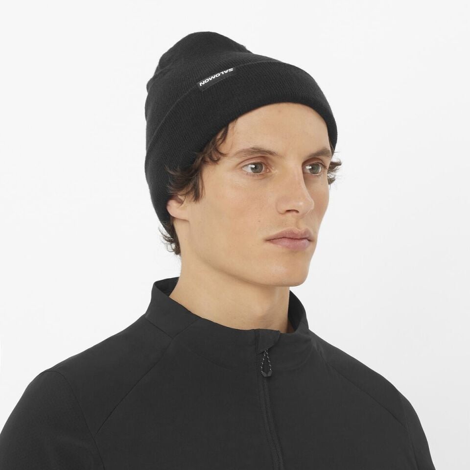 Salomon Flatspin Reversible Beanie Bere Mavi-Siyah