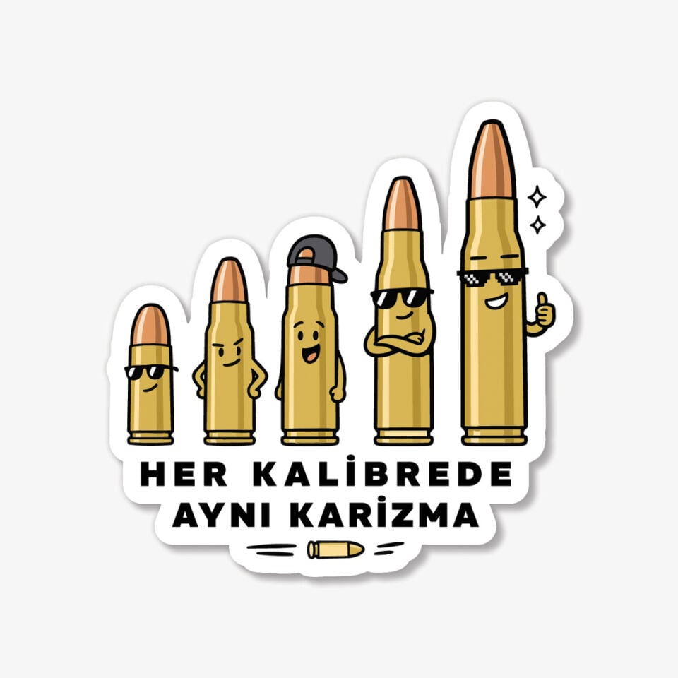 Laptop Sticker Her Kalibrede Aynı Karizma