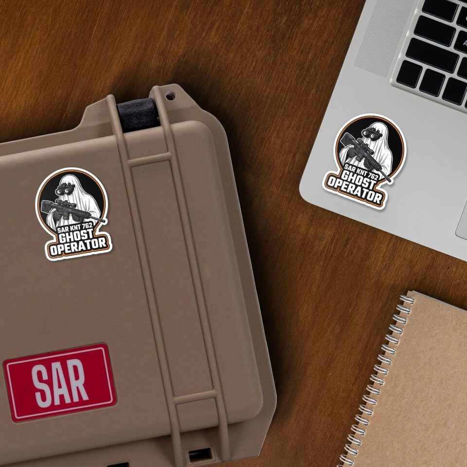 Laptop Sticker Ghost Operator