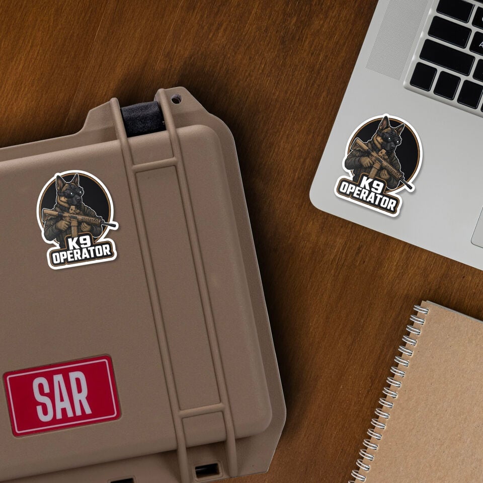 Laptop Sticker K9 Operator