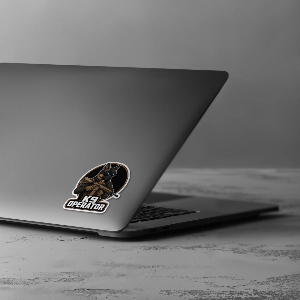 Laptop Sticker K9 Operator