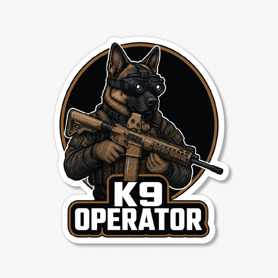 Laptop Sticker K9 Operator