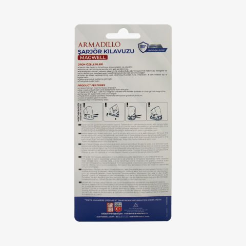 SAR9C Uyumlu TCS Armadillo Magwell Şarjör Kılavuzu Siyah