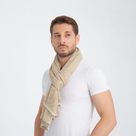 Sarsılmaz Çok Amaçlı Askeri Fileli Şal Bej Rengi - 150 cm.