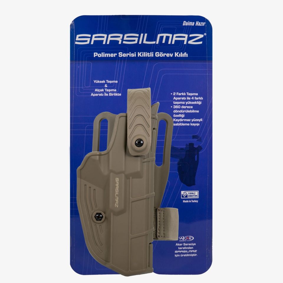 SAR9 ve SAR9 METE Uyumlu Kilitli Tabanca Kılıfı Sağ Taşıma