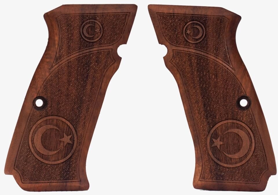 K12 Sport X Uyumlu Türk Bayraklı Ahşap Kabza