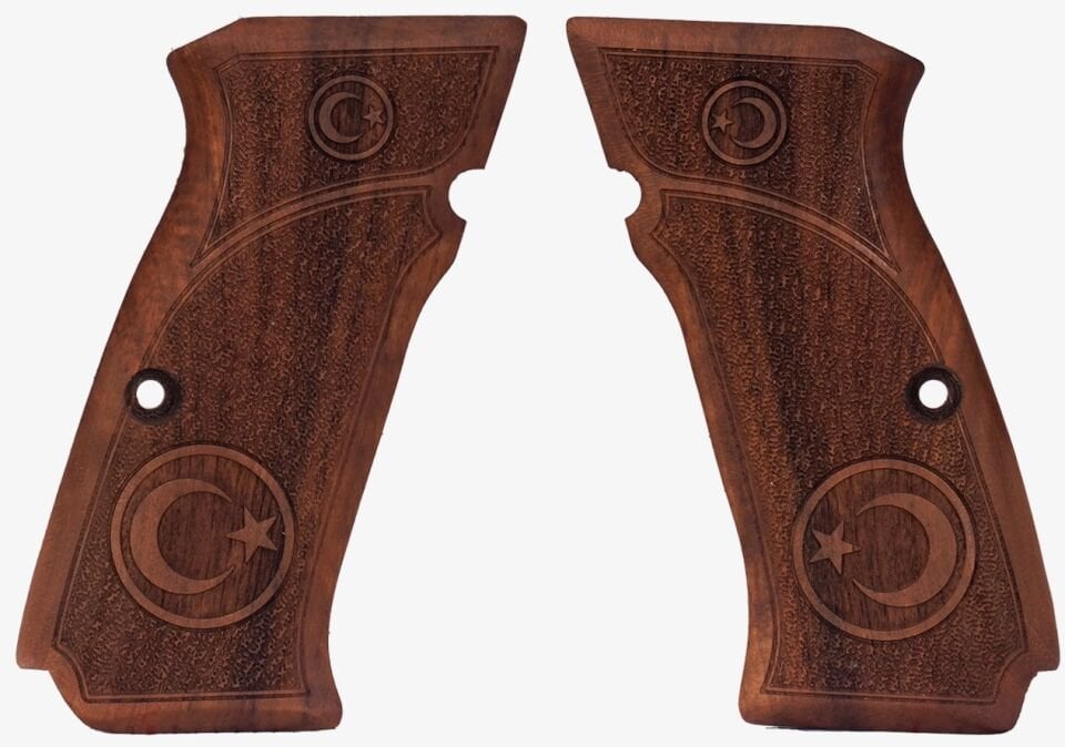 K12 Sport X Uyumlu Türk Bayraklı Ahşap Kabza