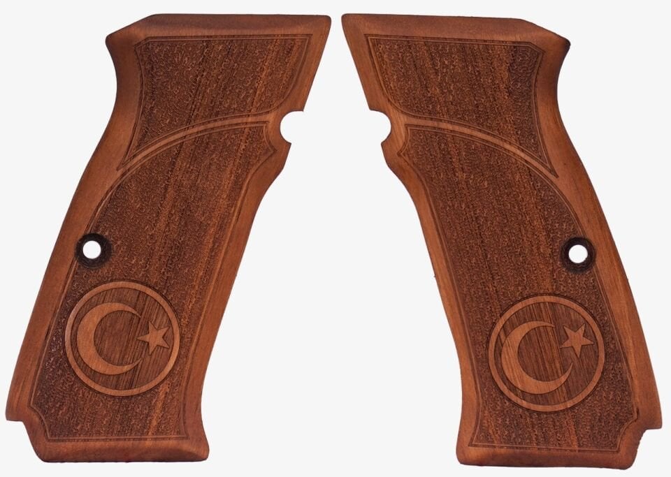 K12 Sport X Uyumlu Türk Bayraklı Ahşap Kabza