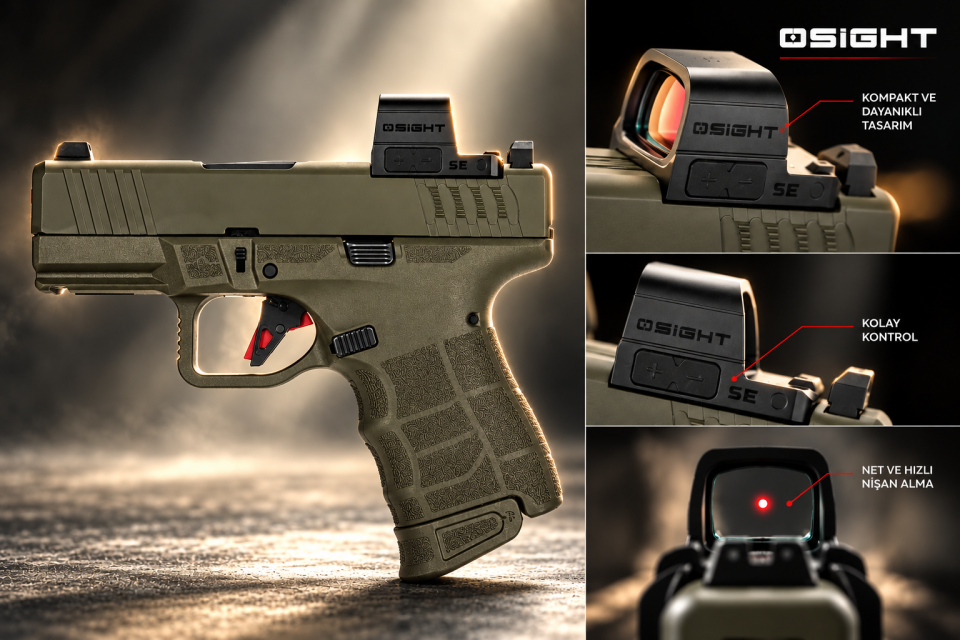 SAR9, SAR9 C ve SAR9 SC Uyumlu Osight SE Red Dot