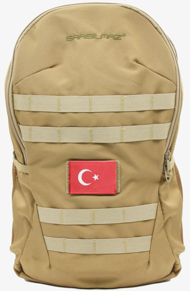 Türk Bayraklı VIP Taktik Sırt Çantası – Kum Beji