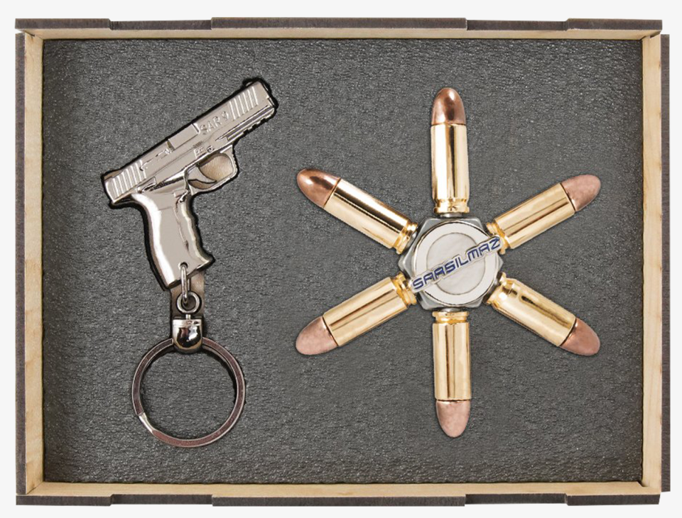 Sarsılmaz Kurşun Stres Çarkı ve Tabanca Anahtarlık Seti
